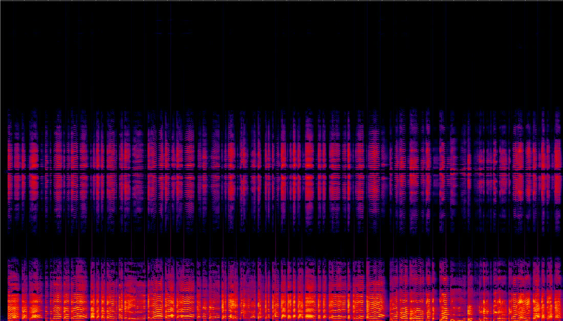 Spectrogram of a FREQAI ultrasonic file