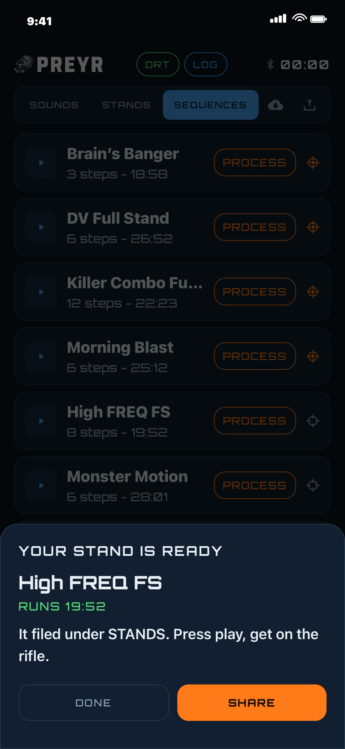 Process complete